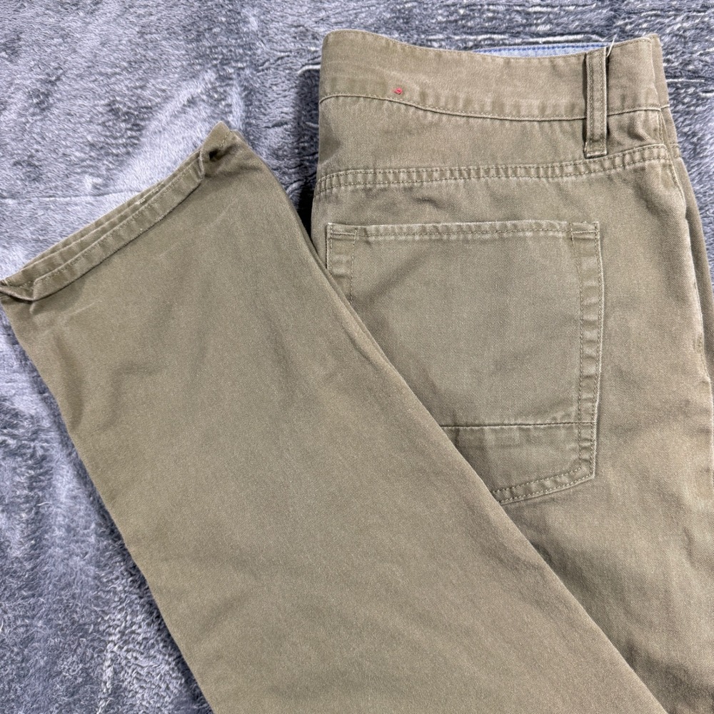 Mossimo Supply Co Straight Leg Pants Mens 36x30 Olive Green Utility Cotton Twill